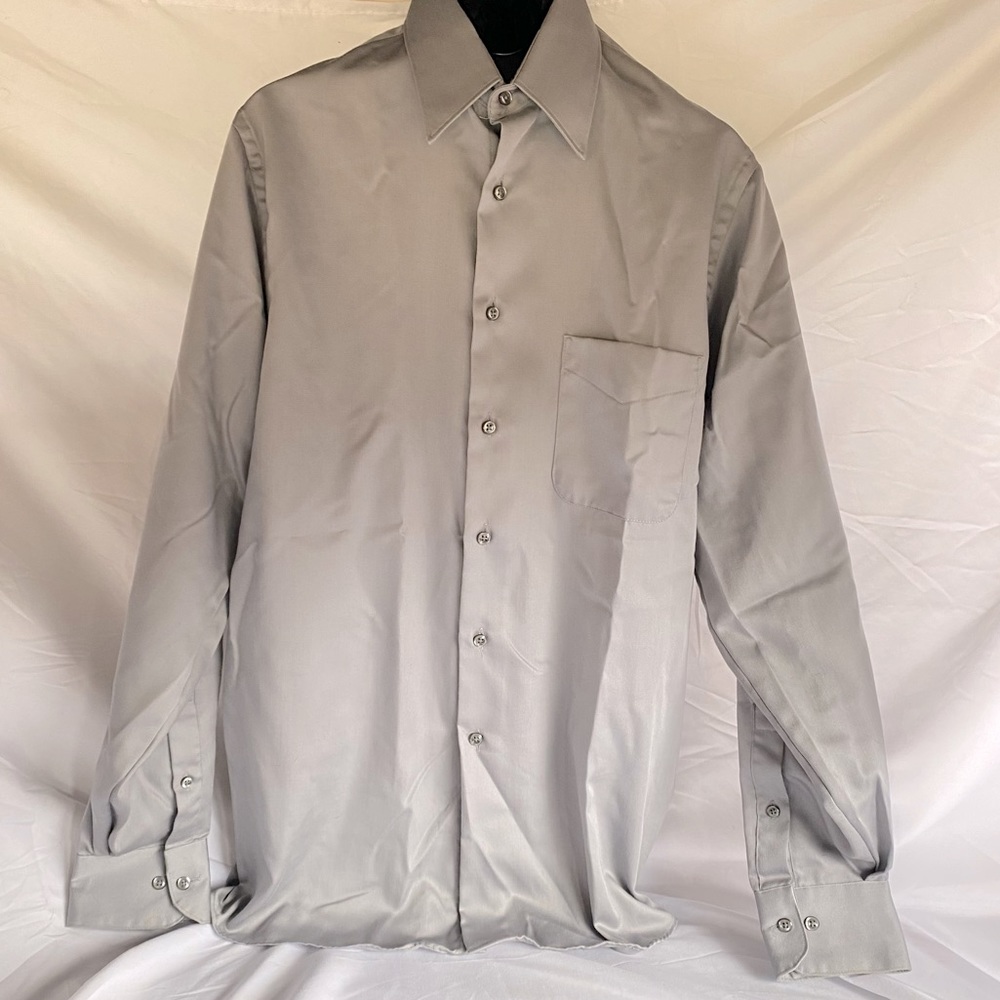 Men’s Grey Dress Shit Geoffrey Beene